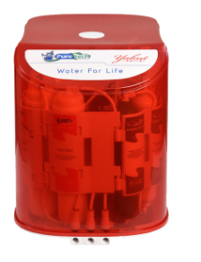 Puretech Yakut Pompasız Su Arıtma Cihazı Şeffaf Kırmızı