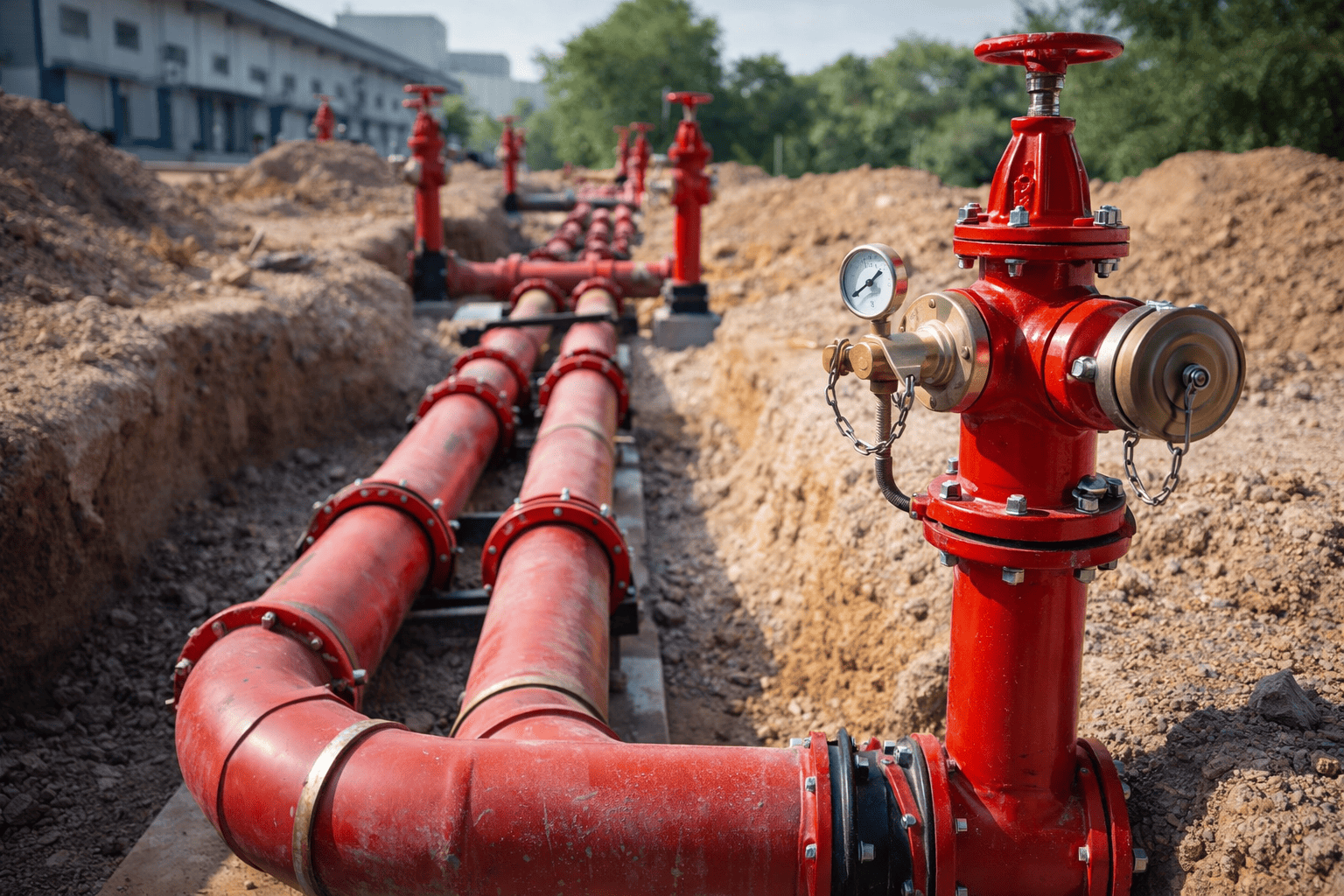 Yangın Hidrant Hattı Kurulumu